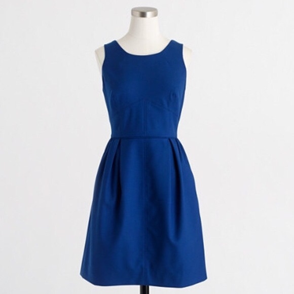 J. Crew Allie Dress with Pockets in Blue - Picture 5 of 5